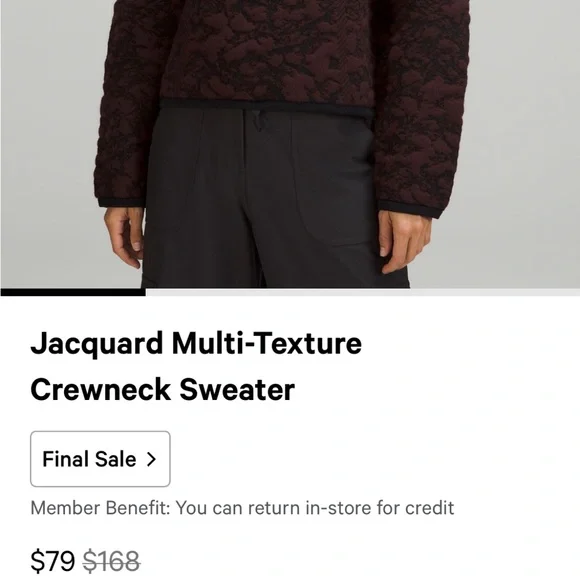 Lululemon Multi-Texture Crewneck Sweater in XS - Picture 10 of 10